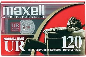 MAXELL UR120 Blank Audio Cassette Tape (2 Pack)