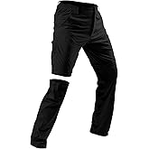 Mens Zip Off Convertible Hiking Pants Lightweight Tactical Quick Dry Cargo Work Water-Resistant Fishing Safari Outdoor Pant