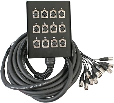 Pulse XLR 12 Manera Multicore Tablado o Theatre Caja Telar Snake Cable 30 m [30 Metros]: Amazon.es: Electrónica
