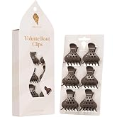 Bounce Curl Volume Root Clips for Curly Hair Drying, Root Lift, Brown | Designed for diffusing, these styling accessories help elevate sections at the scalp while drying for added fullness &amp; shape.