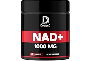 DEDICAD NAD+ Supplement 1000 mg - Pure NAD Supplement - Energy and DNA Repair, Aging Defense, Brain Function - 60 Capsules