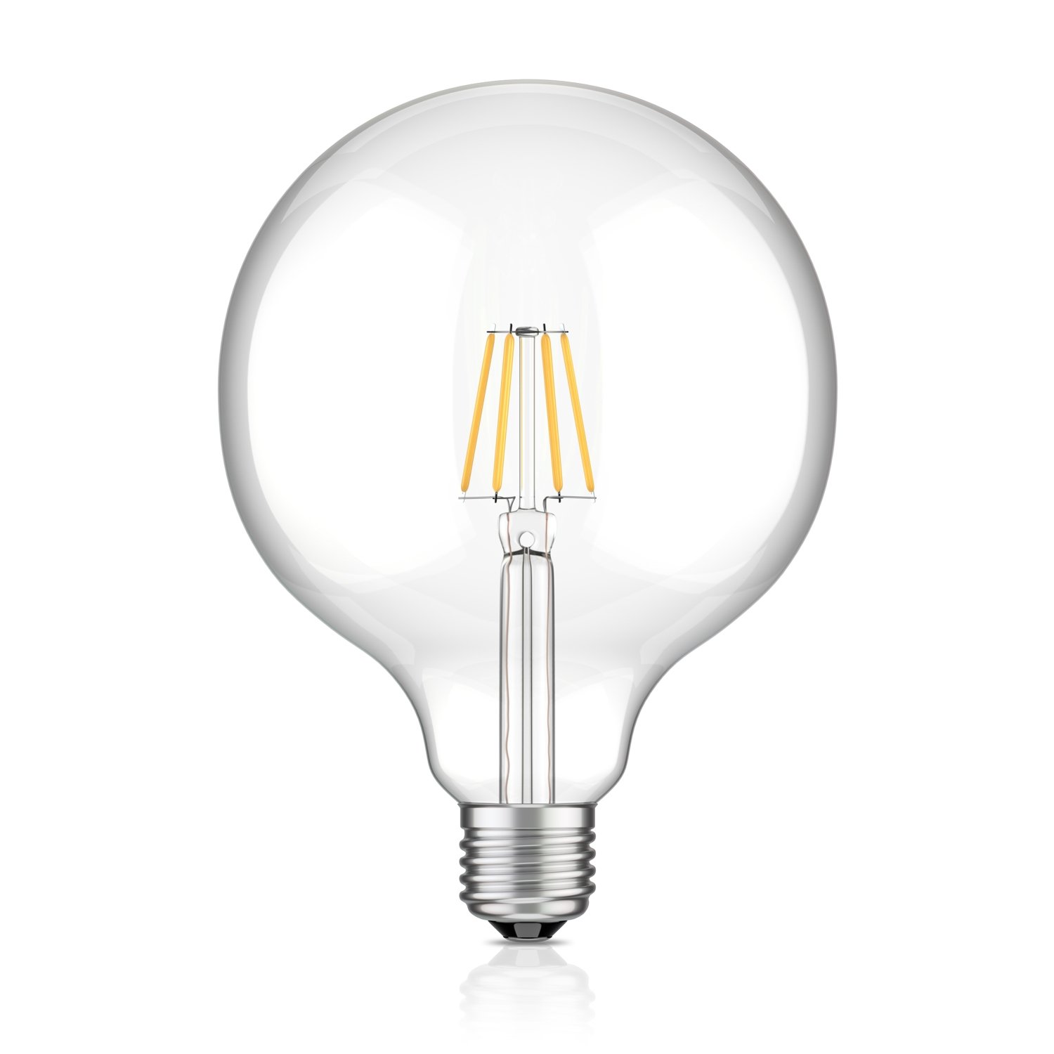 ledscom.de E27 LED Bulb, G125, Warm White (2700 K), 7,5 W, 838lm