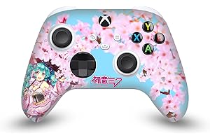 Head Case Designs Officially Licensed Hatsune Miku Sakura Graphics Vinyl Sticker Gaming Skin Decal Cover Compatible With Xbox Series X/S Controller