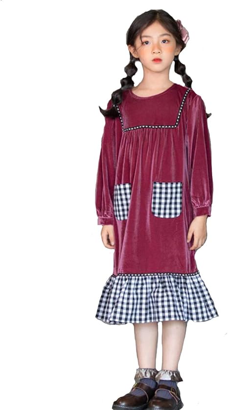 Amazon Viisen キッズ ワンピース 女の子 子供服 フォーマル ワンピース ガールズ 子供 親子服 ワンピース 長袖 プリンセス ワンピース 可愛い 通学 入学式 入園式 通園 卒業式 七五三 発表会 子ども ワンピース 1 165cm ワンピース チュニック 通販