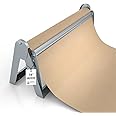 Bryco Goods 18 Inch Paper Roll Dispenser and Cutter, Wall Mountable & Non-Slip Tabletop, Heavy-Duty Steel Frame – Kraft, Butcher, Freezer, Wrapping Paper Holder – for Home, Office, Craft Projects