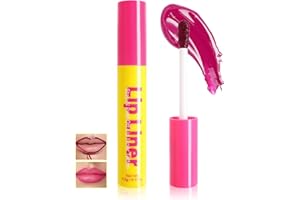 Easilydays Peel Off Lip Stain, Peel Off Lip Tint Tattoo, Long-Lasting Moisturizing Lip Liner, Waterproof Nourishing Pink Red 