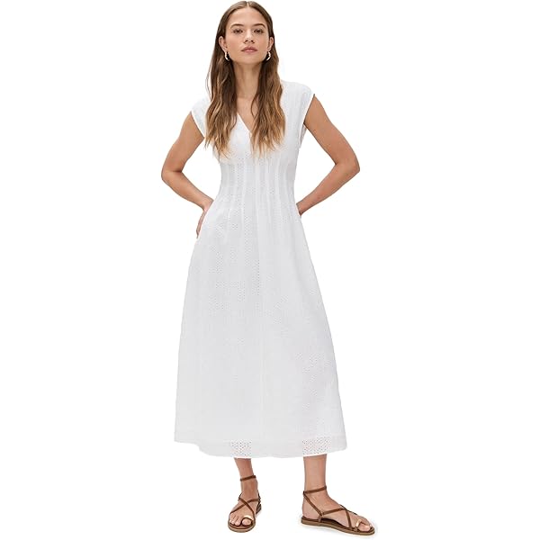 rag & bone Women's Lina Dress, Ttldv, Off White, XXS at