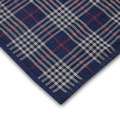 Selected Hanky 100% Cotton Men's Handkerchief 6 Piece Gift Set