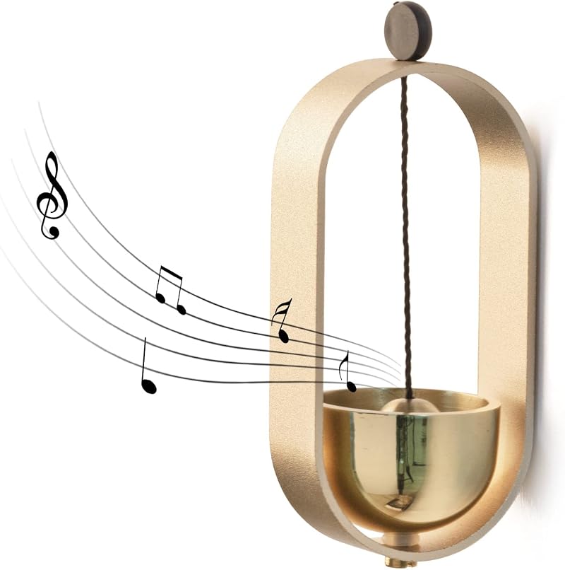 iwoohome Doorbell for Entrance Handmade Welcome Bell Indoor Outdoor