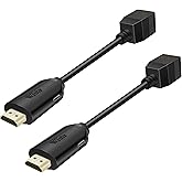 Wiistar HDMI RJ45 Extender 60M Over Cat5e/6 Over Network Ethernet LAN HDMI to RJ45 Repeater 1 Pair HD Transmitter Receiver 10