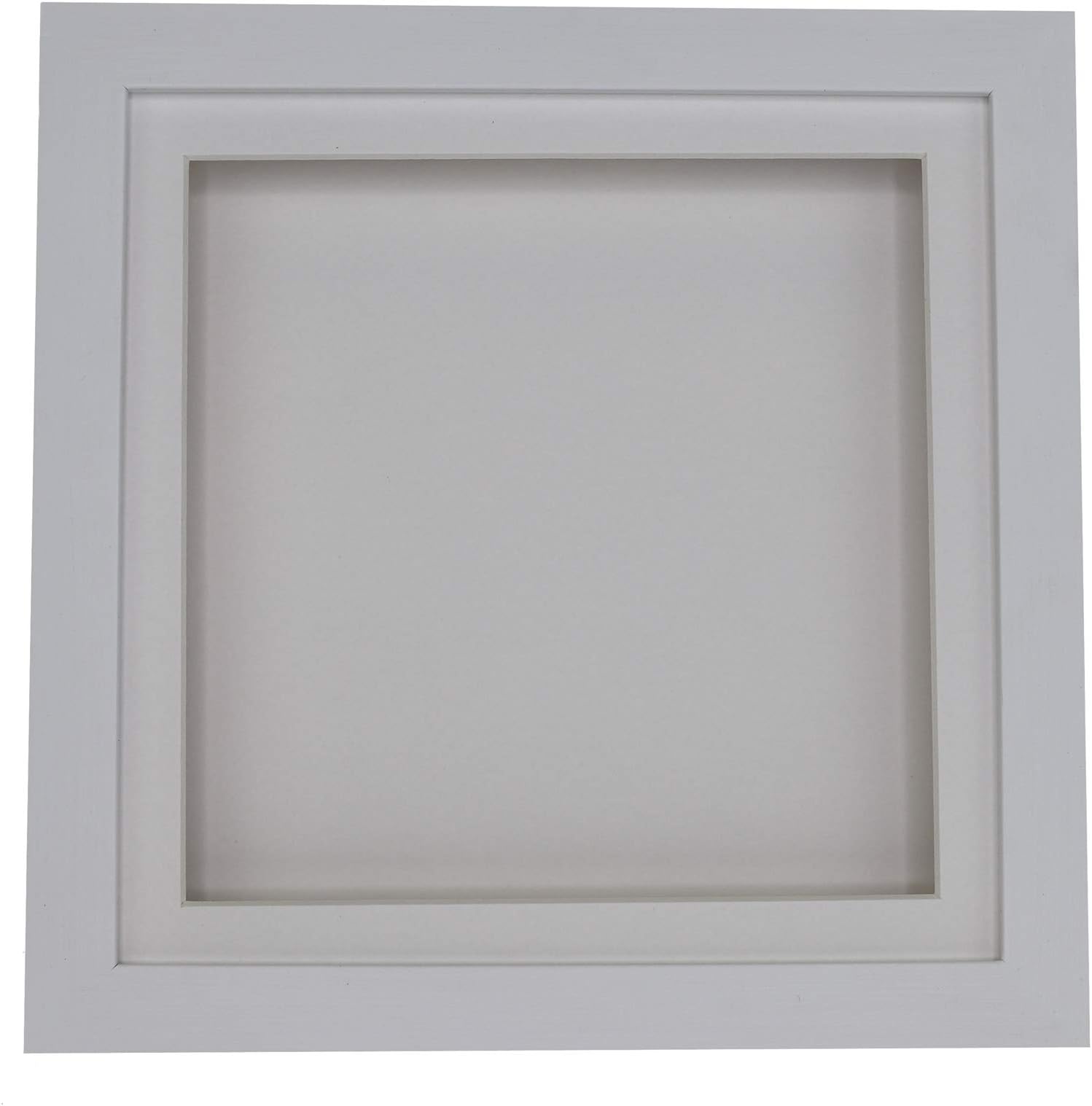 3D 0.5" Deep Box Picture Frame Display Memory Box For Medals Scrabble-16x12 inch-White