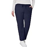 Hanes Womens French Terry Pants, Pocket Lounge Pants for Women, Lighter-Than-Fleece Loungewear, 31”