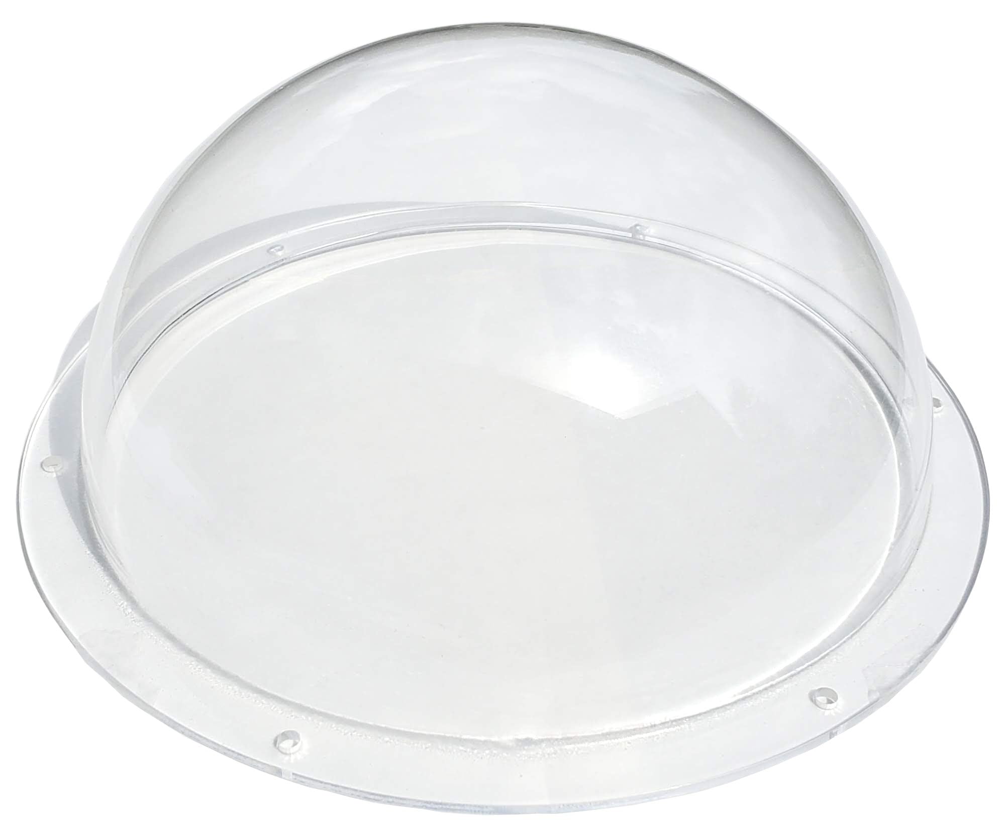 Supreme Tech Acrylic Dome/Plastic Hemisphere - Clear - 7" Diameter, 1/2" Flange Pre-Drilled Holes