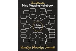 The Ultimate Mind Mapping Notebook: Blank Mind Map Template Workbook to Improve Memory and Focus for Studying, Organizing Thoughts and Brainstorming
