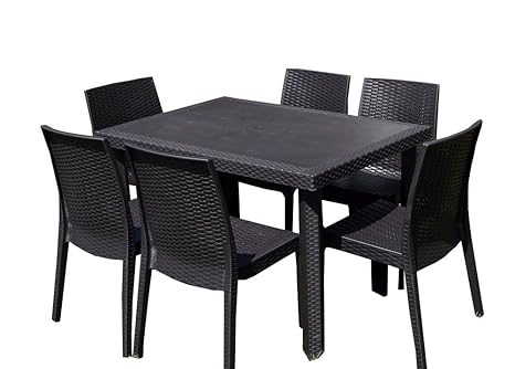 Set Da Giardino Tavolo Con 4 Sedie Aria Tortora
