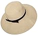 Janrely Women Floppy Sun Beach Straw Hats Wide Brim Packable Summer Cap