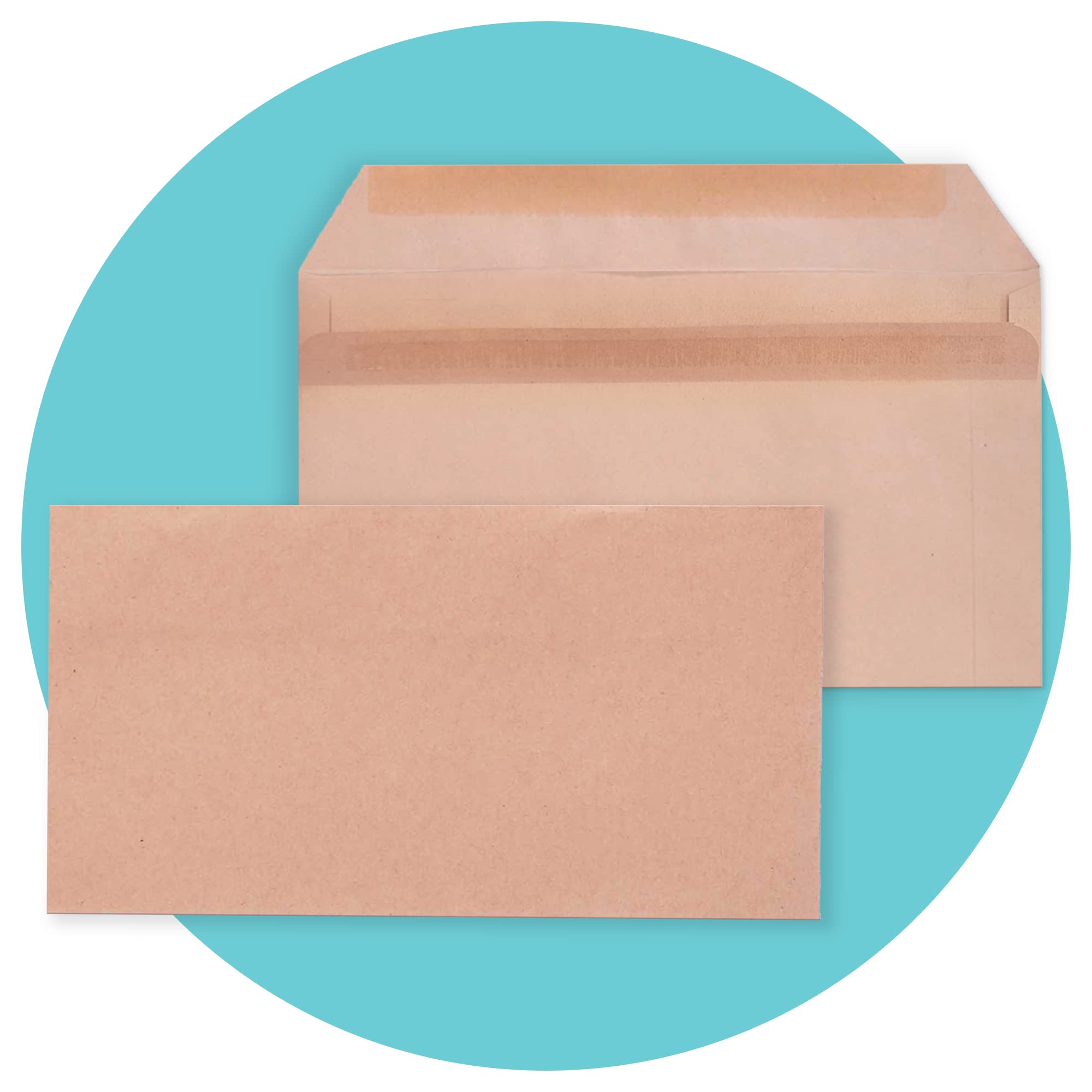 Triplast 250 x DL Manilla Self Seal Security Envelopes (Size: 110x220mm) | Fully Opaque, Self Sealing & Printer Safe Mailing Paper Envelopes | Ideal for Everyday Home, Office & Commercial Use