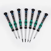 Wera 2054/7 Kraftform Micro Hex Metric Precision Screwdriver Set