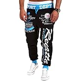 COTTORY Men's Hiphop Dance Jogger Sweatpants Trousers