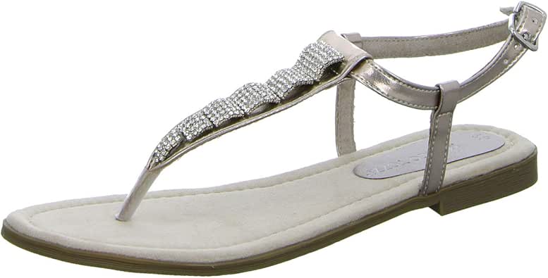 marco tozzi rose metallic sandals
