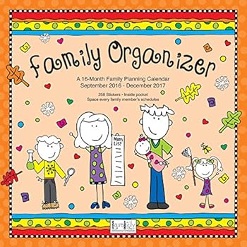 Amazon.com : 2017 Organized Mom Family Weekly Planner. Week-to-view ...