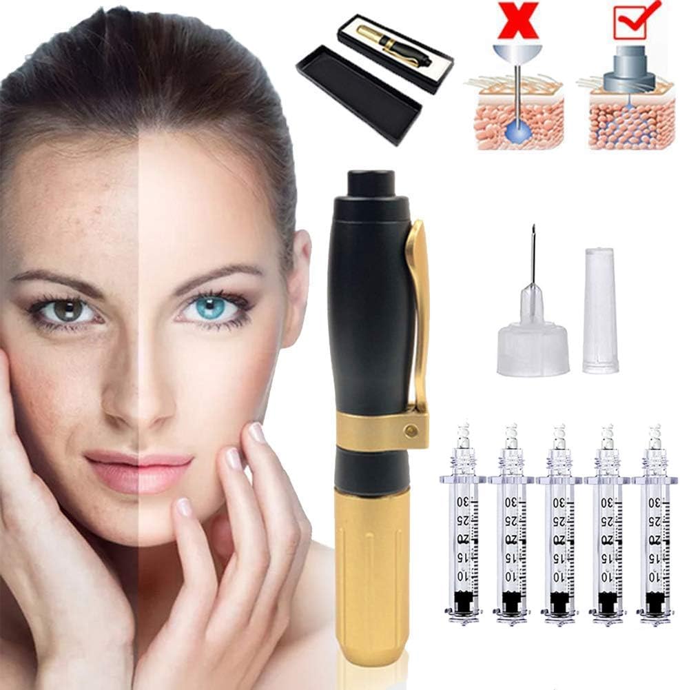 NSWD Hyaluron Pen Ampuole Syringe Hyaluronic Acid Lip Filler Hyaluronic No-Needle Injection for Anti Wrinkle Lifting Lip Beauty,0.3ml
