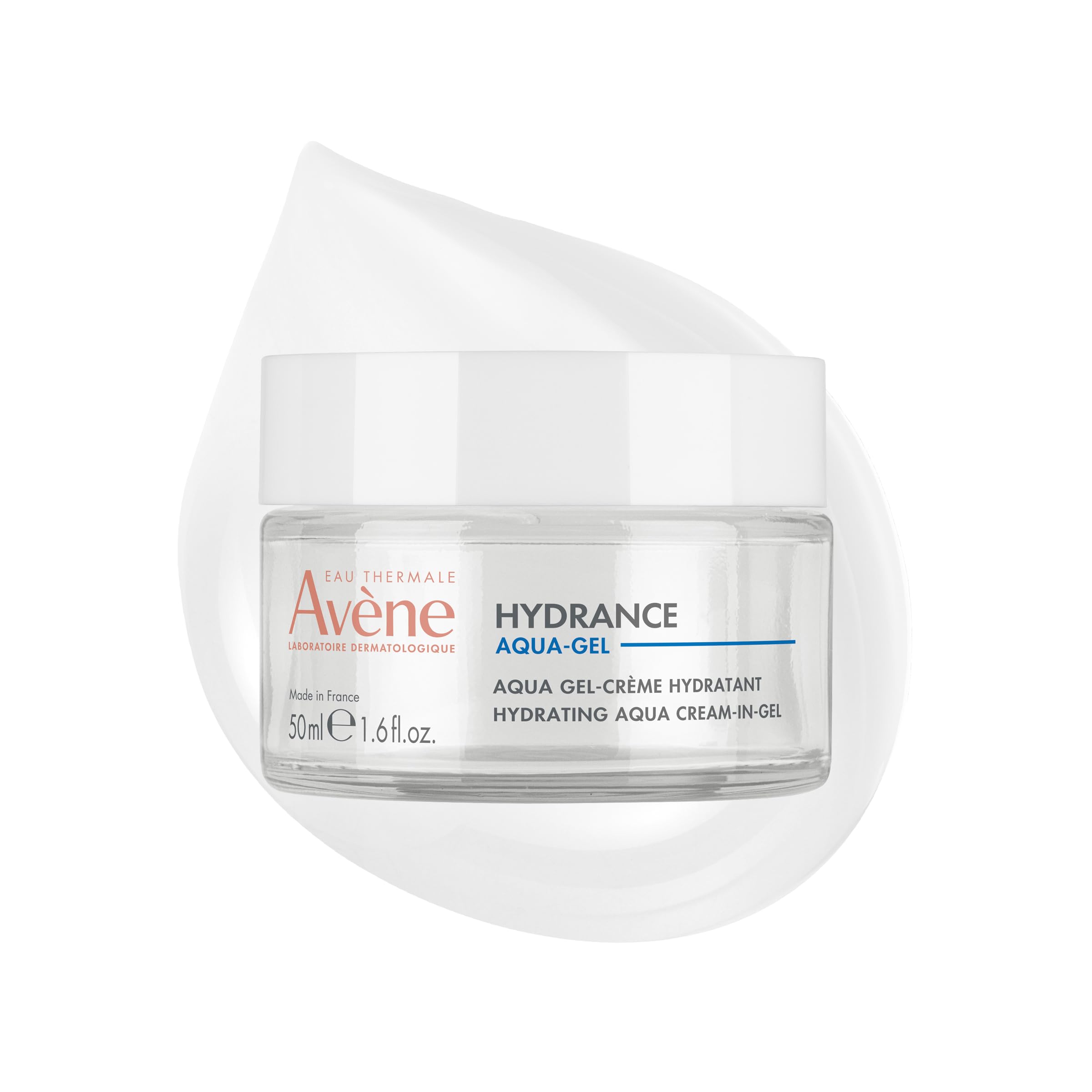 Avène Hydrance Hydrating Aqua-Gel Cream, Face Moisturizer For Normal to Dry, Dehydrated Sensitive Skin, 72 Hour Hydration with Hyaluronic Acid & Aloe, Hydration Powerhouse, Non-Comedogenic Image