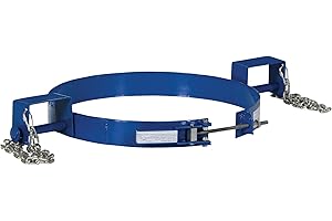 Vestil TDR-55 Steel Tilting Drum Ring, Painted Carbon Steel, 1200 lbs Capacity