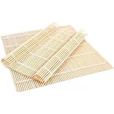 BZG 2 Pack Bamboo Sushi Rolling Mat, Sushi Roll Maker,Sushi making kit,Sushi maker(9.5" x 9.6")