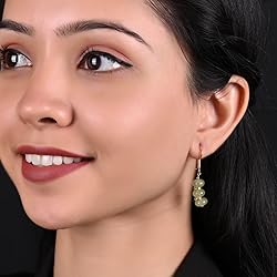 Gempires Green Aventurine Beaded Earrings