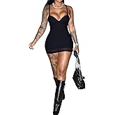 Sexy Bodycon Mini Dress for Women Sweetheart Neck Spaghetti Strap Mesh Hem Party Club Night Out Short Dresses