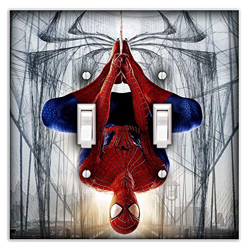 Spiderman Decorative Double Toggle Light Switch Plate Cover