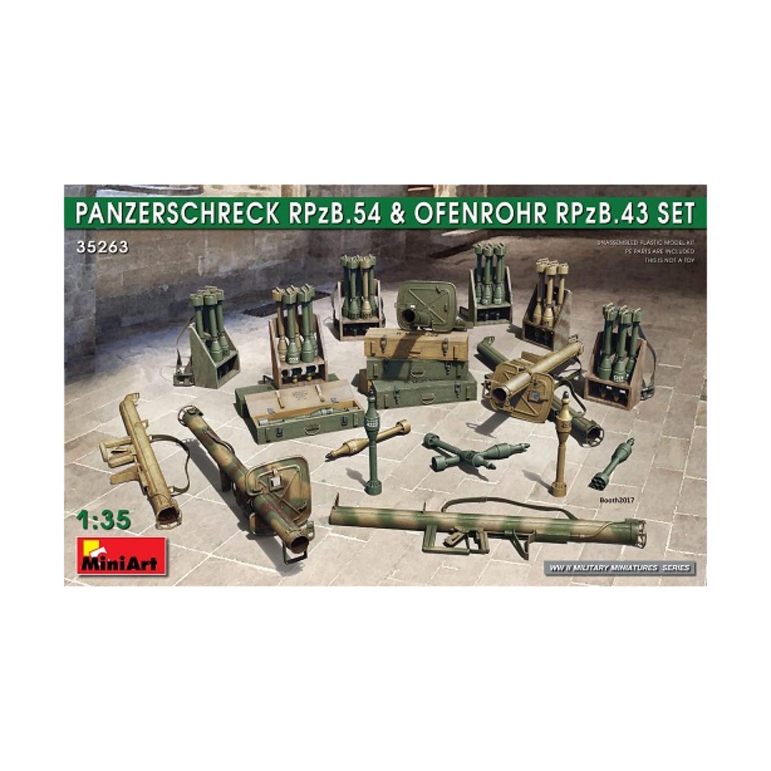 Miniart 1:35 - Panzerschreck RPzB.54 & Ofenrohr RPzB.43 Set