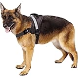 EXPAWLORER Big Dog Harness Soft Reflective No Pull Vest for Medium to Large Dogs¡