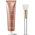PESTLO Glow Application Set: Baby Collagen Glow Mask (1.69 fl oz) + Silicone Spatula Brush – Vegan Collagen Mask & Precision Applicator for Firm, Radiant Skin