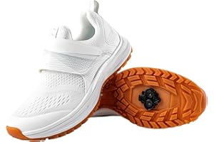 ROSRABIT Spinning Shoes Women's Cycling Shoes - SPD Compatible Indoor/Outdoor Bike, Breathable & Comfortable Road Cycling Shoes with Pre-Installed Cleats