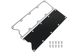 RALZAOTO LS Gen 3 Valley Pan Cover Plate Low Profile with Gasket and Seals Compatible with LSX LS1 LM7 LR4 LQ4 LS6 L59 LQ9 LM4 L33 (Black)