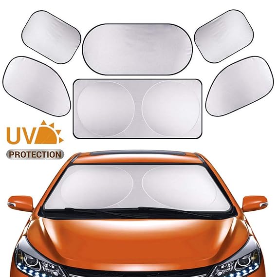 Protector Solar Para Ventanillas De Coche Bebé - Juego De 2, 48.5x31.5 Cm, Protección UV, Con Ventosas Y Fijación Electrostática