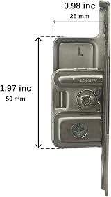 Blum ZSF.1700 L METABOX Left Screw-On Drawer Front Fixing Bracket Nickel view 3