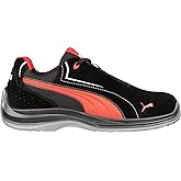 Puma Men's Touring Suede Low Industrial Shoe, Black-red, 11