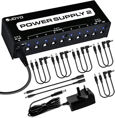 JOYO JP-02 Isolated 9V 12V 18V Power Supply 10 Outputs Guitar Pedal