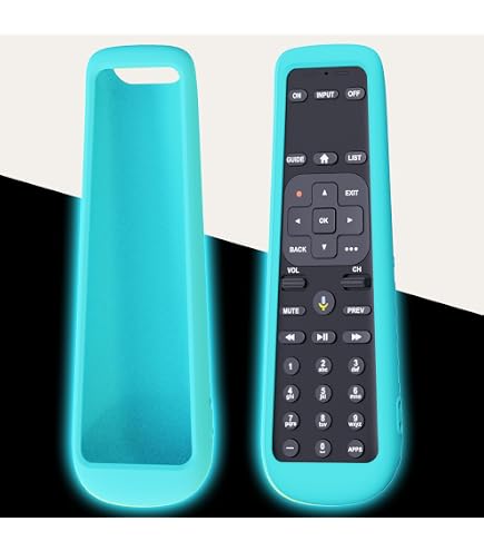 Schutzhülle Für AT&T TV Now Fernbedienung C71KW – Silikon, Leuchtet Im Dunkeln, Stoßfest | 2 Stück In Glowblue + Glowgreen