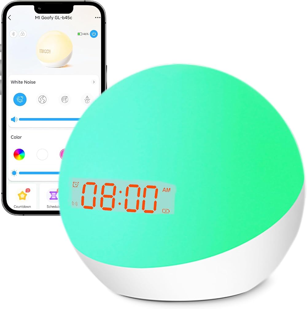 Homidy Goofy Alarm Clock Sleep Trainer Kids Night Light 2024 Gen 4
