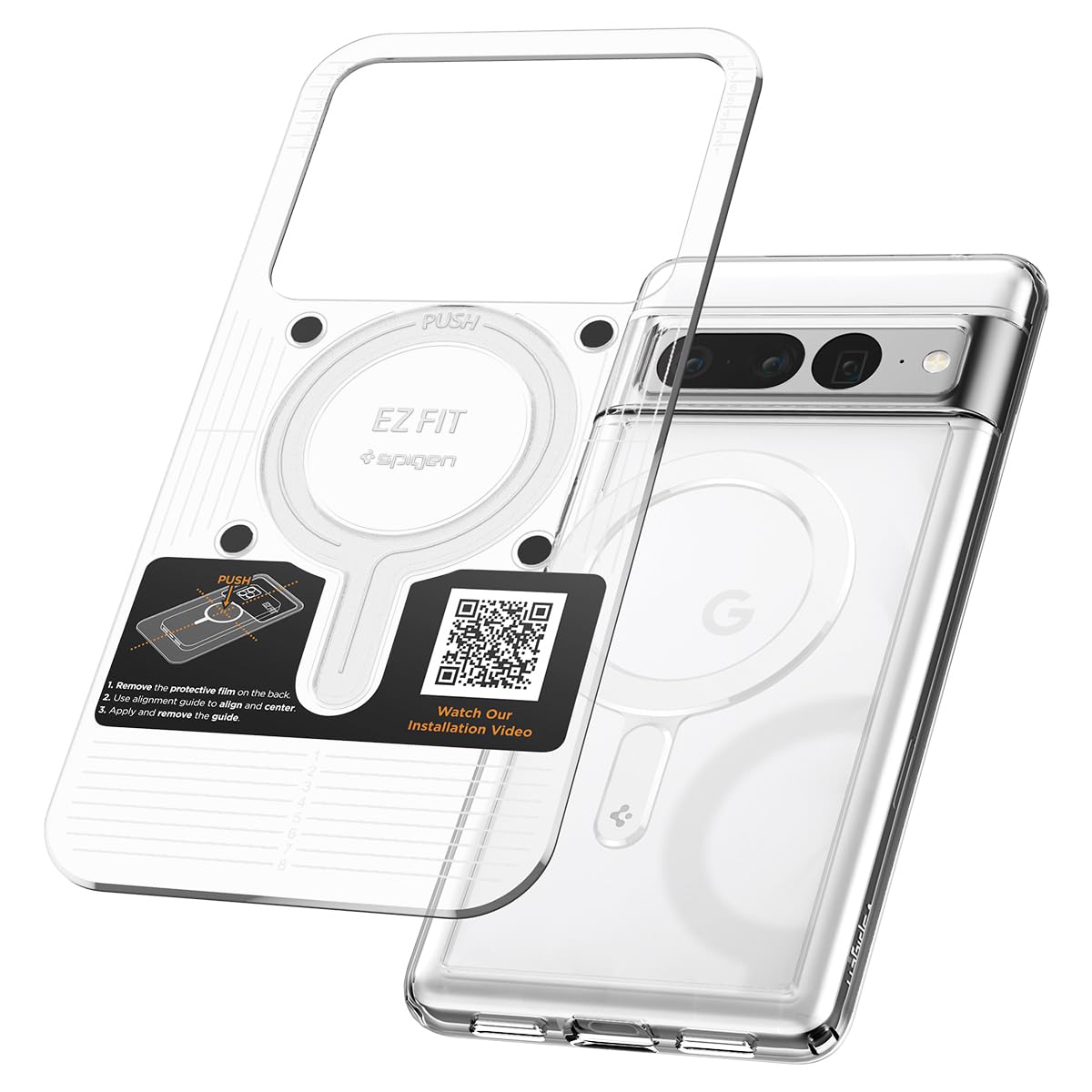 Spigen OneTap MagFit Magnet Ring Adapter for MagSafe Stickers, Wireless Charging Conversion EZ-Kit for MagSafe, Compatible with iPhone 17 16 15 14 13 12 Pro Max Air Galaxy Xiaomi Pixel 10 etc- White — image 1