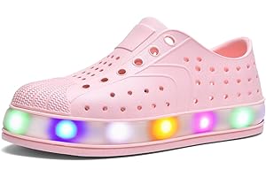 GULAKY Water Shoes Kids Light up Toddler Barefoot Sandals Boys Girls Slip on Sneakers Aqua Shoes Quick Dry Breathable Summer
