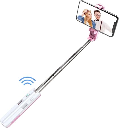 Amazon Anero Mini自撮り棒 Bluetooth Iphone Android対応 ピンク M1 Anero 自撮り棒