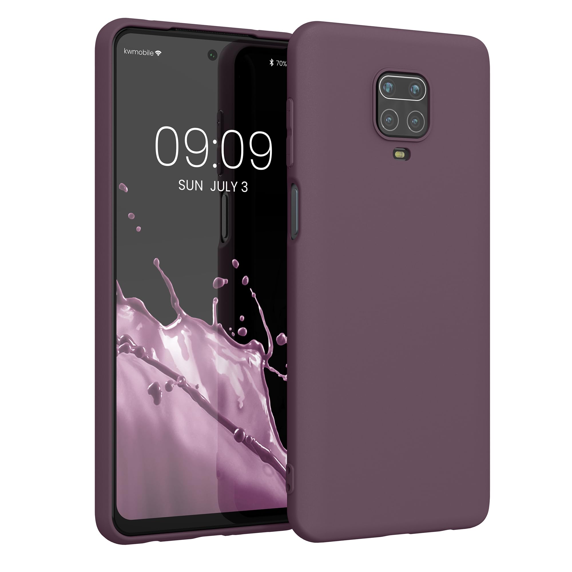 kwmobile Case for Xiaomi Redmi Note 9S / 9 Pro / 9 Pro Max Case - Soft Cover - Shockproof TPU Material - Wireless Charging - Pale Iris — image 1