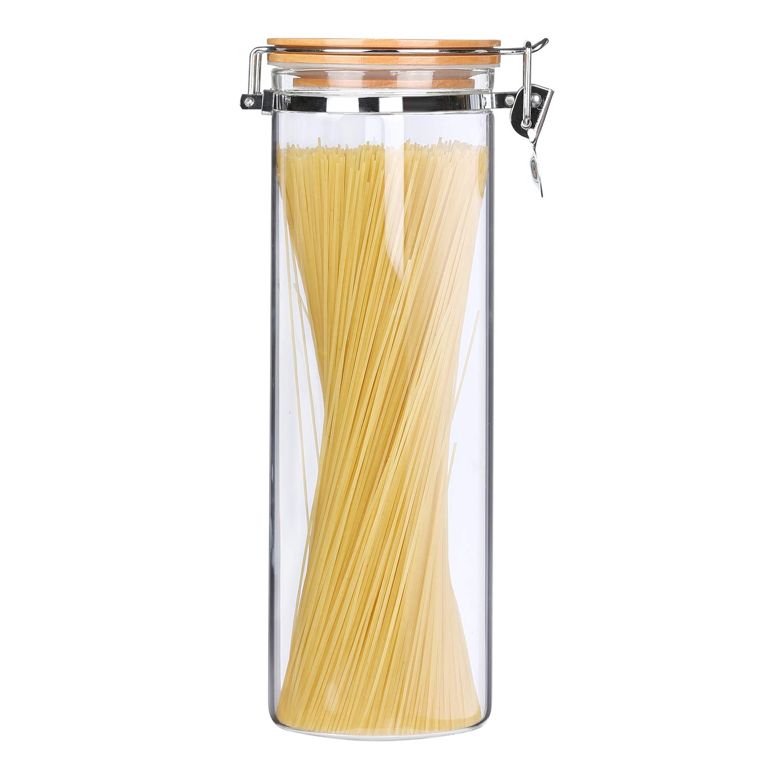 KKC パスタケース密閉 パスタ 保存容器 ガラスパスタ キャニスター 2000ML 食品保存容器大容量商品画像