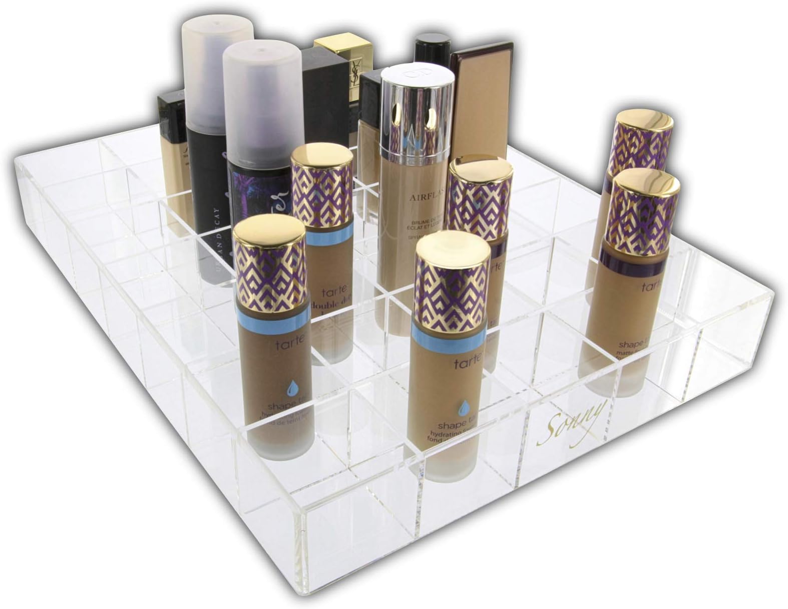 Acrylic Foundation Makeup drawer organizer for the Ikea Alex 35 by Sonny Cosmetics