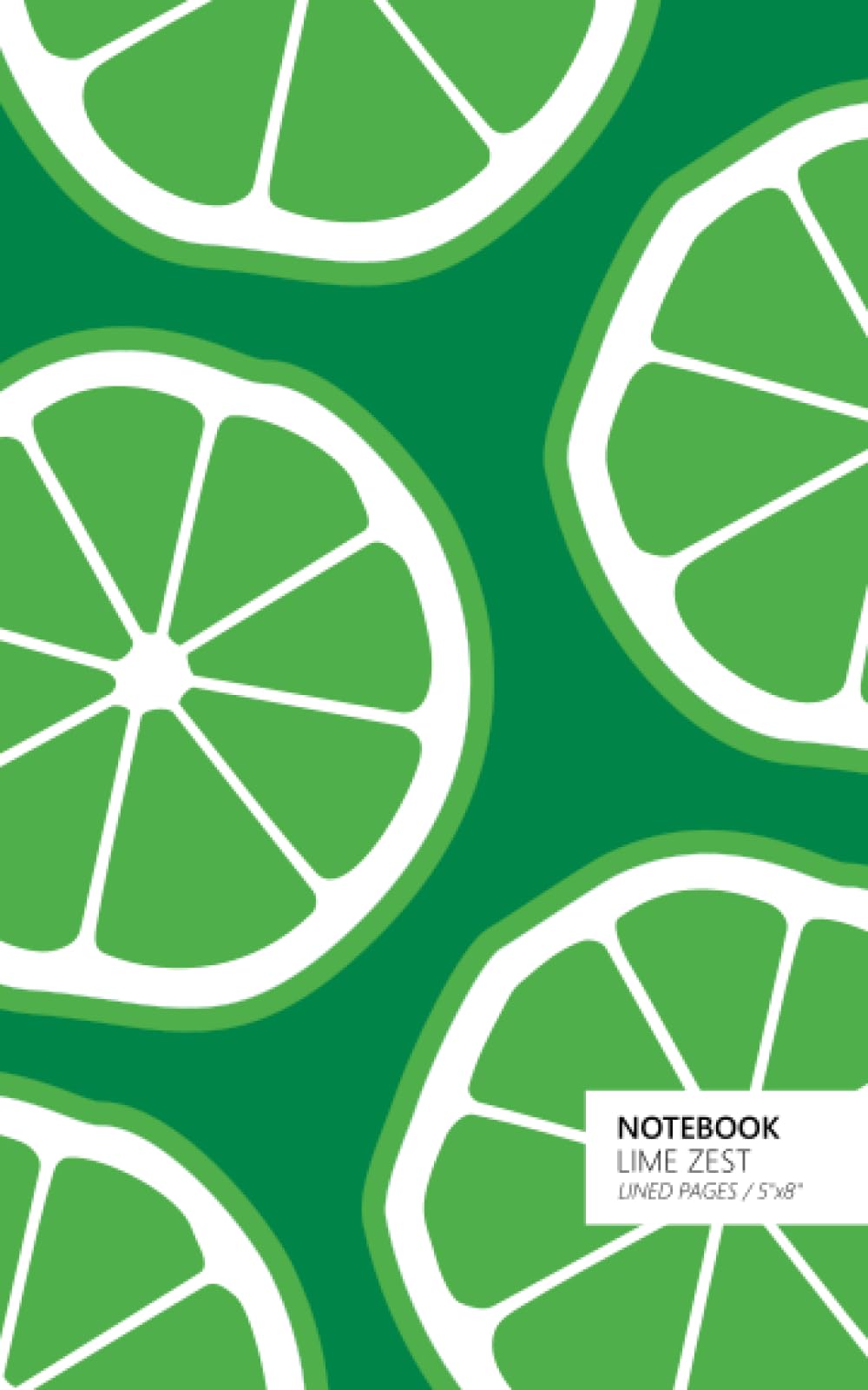 Notebook Lime Zest: (Green Edition) Fun notebook 96 ruled/lined pages (5x8 inches / 12.7x20.3cm / Junior Legal Pad / Nearly A5)